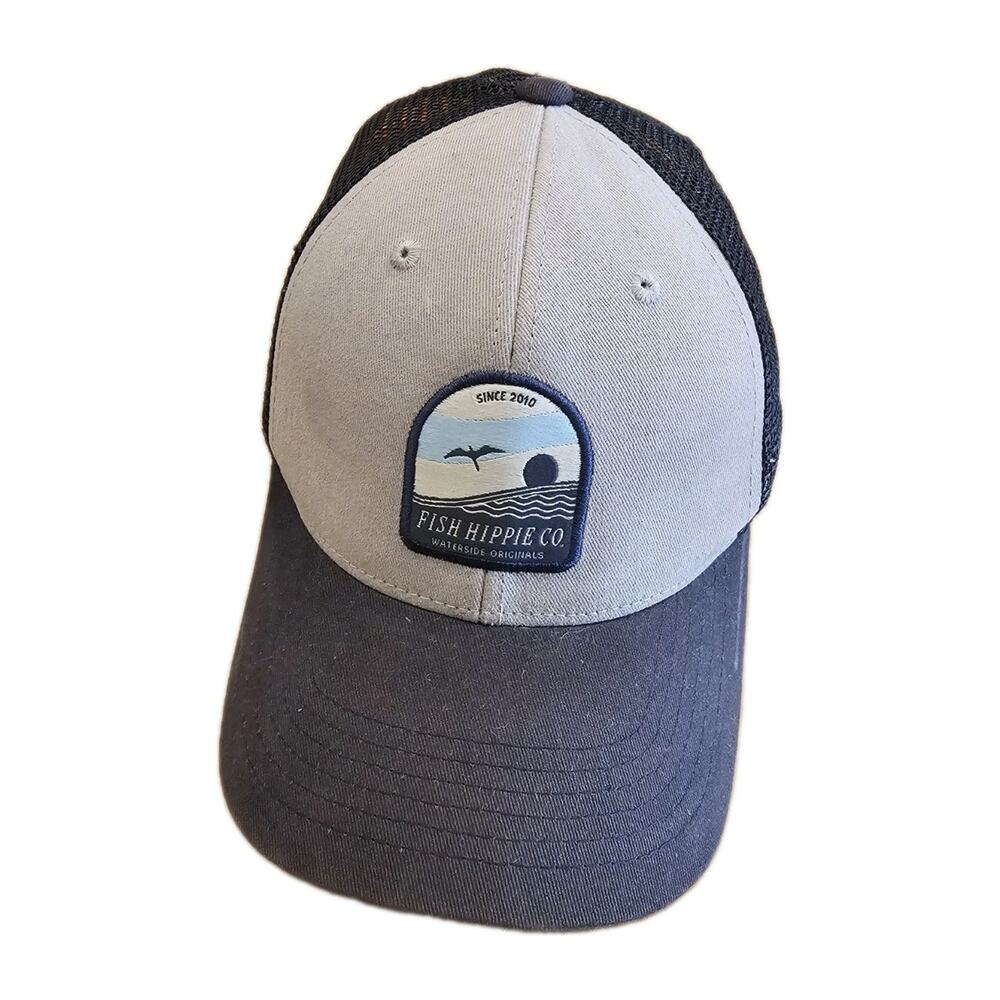 Fish Hippie Co. Snapback Trucker Hat Mesh Snap Back